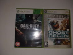 LOT 2 Jocuri - Call of Duty Black Ops _ Ghost Recon - XBOX 360 [Second hand] foto