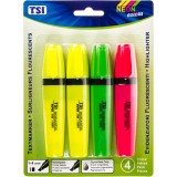 Set 4 markere, culori neon, TSI