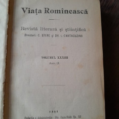 Revista Viata Romaneasca, Volumul XXXIII, anul IX