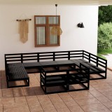 VidaXL Set mobilier de grădină, 11 piese, lemn masiv de pin 3076213