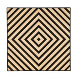 Panou Acustic Perete Leziter Deco XI, Aspect Bambus, 60x60x1.8 cm, MDF, PVC, Decorativ Fonic