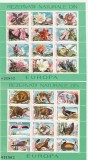 ROMANIA 1987 LP 1187 REZERVATII NATURALE DIN EUROPA 2 COLITE MNH NESTAMPILATE