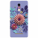 Husa silicon pentru Xiaomi Remdi Note 3, Flower Artwork
