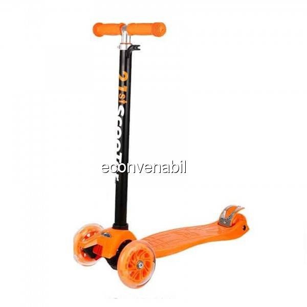 Trotineta Copii cu Roti din Silicon 201314 21ST Scooter Orange Trotineta Copii cu Roti din Silicon 201314 21ST Scooter Orange