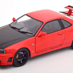 Macheta NISSAN SKYLINE GT-R R34 1999 - Solido, scara 1/18, noua.