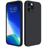 Husa TPU OEM Pure Silicone pentru Apple iPhone 12 / Apple iPhone 12 Pro, Neagra