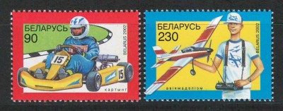 Belarus 2002 Mi 457/58 MNH - Sportul Tineretului Tehnic foto