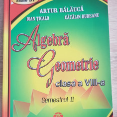 Algebră. Geometrie / Clasa a VIII-a, semestrul II - Artur Bălăucă, Ioan Țicalo