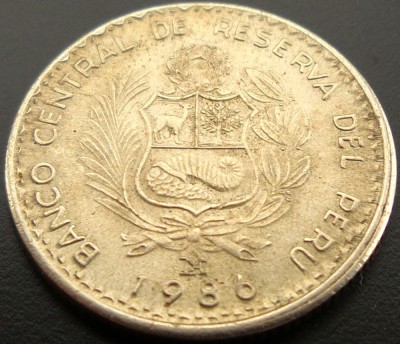 Moneda exotica 1 INTI - PERU, anul 1986 * Cod 654 foto