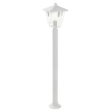 Felinar cu stalp de exterior SOVIL EUREKA din aluminiu si termoplastic, E27, IP44, model 136/02, alb