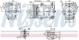 Compresor climatizare Opel Corsa E X15 Motor 1.2 08, 1.2 08, 68, 1.3 Cdti 08, 1.3 Cdti 08, 68, 1.4 08, 1.4 08, 68, 1.4 LPG 08, 68, OE 1854450