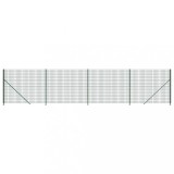 Cumpara ieftin Gard plasa de sarma cu bordura, verde, 2x10 m