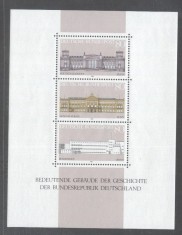 Germany Bundes 1986 Buildings perf. sheet Mi.B20 MNH DA.152