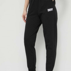 Dkny pantaloni de pijama femei, culoarea negru