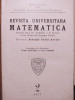 Rodolphe Nicolas Raclis - Revista universitara matematica (1927)