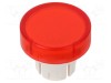 Lentilă roşie transparentă 22mm pentru buton EAO