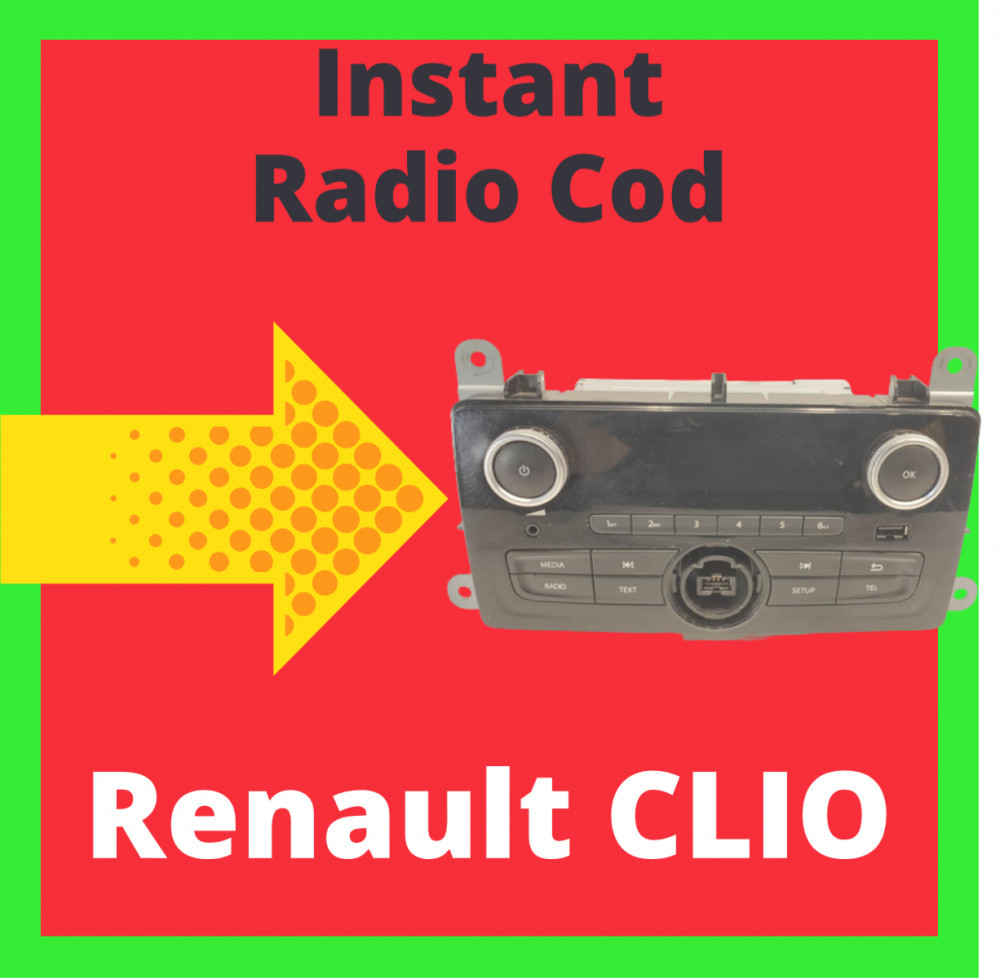 Cod deblocare radio Renault CLIO decodare casetofon masina auto 2017 |  Okazii.ro