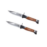 Set doua briceaguri de vanatoare, AK-47 Assault, 22 cm,​ teaca inclusa, maro