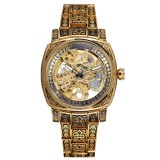 Ceas Bărbați Forsining 8247 Auriu Mecanic &ndash; Design Luxury, Funcții Multiple, Rezistent la Apă 3ATM