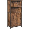 VASAGLE Comoda cu rafturi tip bufet, utilizare multifunctionala, stil industrial, 35x60x125cm, maro rustic Household NewTrend