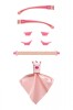 Kit accesorii pentru ochelari de soare mokki click&amp;change, roz