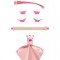 Kit accesorii pentru ochelari de soare mokki click&amp;change, roz
