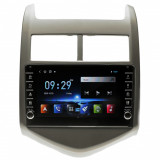 Navigatie Chevrolet Aveo T300 2011-2015 AUTONAV Android GPS Dedicata, Model PRO Memorie 128GB Stocare, 6GB DDR3 RAM, Butoane Laterale Si Regulator Vol