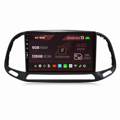 Navigatie Fiat Doblo (2015+), Android 13, B-Octacore 6GB RAM + 128GB ROM, 9 Inch - AD-BGB9006+AD-BGRKIT359 foto