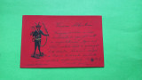 Fantezie Diavol Krampus Souvenir du Diable Embossed relief postcard 1900, Circulata, Printata