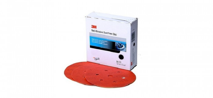 Disc Abraziv 3M Hookit Red 316U, P500, 7 Gauri, 150mm