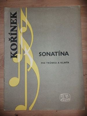 PARTITURA Korinek- Sonatina pre trubku a klavir foto