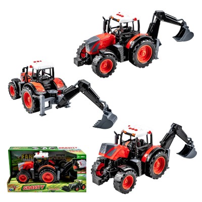 Tractor cu frictiune si cupa excavare foto