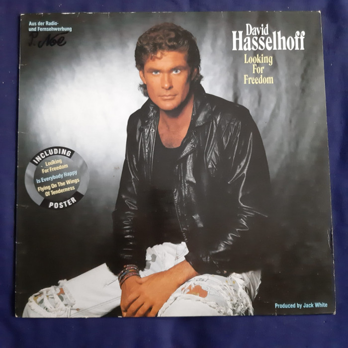 David Hasselhoff - Looking For Freedom _ vinyl,LP_White Rec, Europa, 1989_NM/VG+