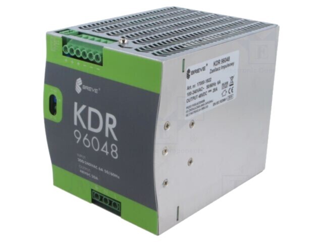 Alimentator Pulsatoriu 960W BREVE TUFVASSONS 17000-1822 pentru Șină DIN KDR