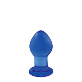 Dop Anal Crystal - Small - Albastru (6 cm)