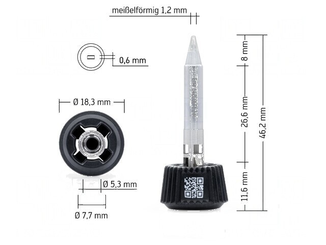 V&acirc;rf tip şurubelniţă 1,2mm longlife