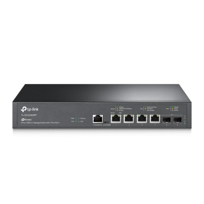 TP-Link JetStream 6-Port 10GE L2+ Managed Switch with 4-Port PoE++ TL- SX3206HPP foto