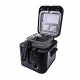 Friteuza cu putere 1600W si capacitate ulei 2.5L cu termostat si filtru detasabil