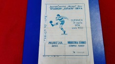 program Muresul Deva - Ind. S. C. Turzii