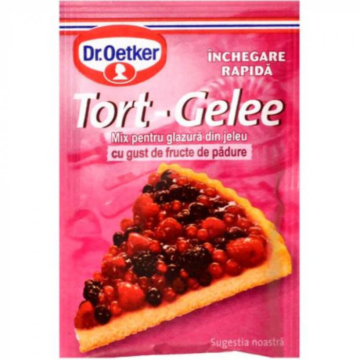 Tort Gelee Fructe De Padure Dr.Oetker, 8g, Jeleu, Jeleu pentru Tort, Jeleu pentru Prajituri, Jeleu Instant, Jeleu Fructe, Tort Gelee Dr.Oetker, Jeleu