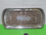 Cumpara ieftin Impresionant PLATOU vechi PLACAT cu ARGINT , decor in relief, marcat , England, Tava