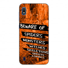 Husa Samsung Galaxy A10 Silicon Gel Tpu Model Halloween Beware Signs foto