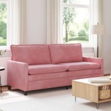 vidaXL Canapea Roz 196 x 81 x 87,5 cm Catifea 42028884