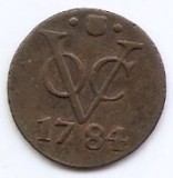 Indiile de Est Olandeze 1 Duit 1784 - (Holland) Cupru, 21 mm KM-70