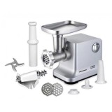 Masina de tocat Heinner MG-2100SS, 2100W, Accesoriu rosii, Accesoriu carnati, Cutit si site inox