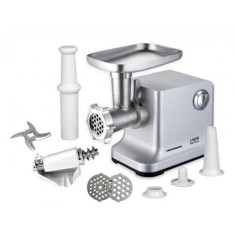 Masina de tocat Heinner MG-2100SS, 2100W, Accesoriu rosii, Accesoriu carnati, Cutit si site inox