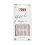 Unghii false Gel Fantasy Short Squovl Magnetic, 28 bucati, Kiss