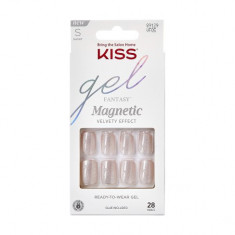 Unghii false Gel Fantasy Short Squovl Magnetic, 28 bucati, Kiss