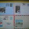 HOPCT PLIC NR 632 SET 4 PLICURI AVIOANE STAMPILOGRAFIE DIVERSA -AVION/AVIATIE -ROMANIA-