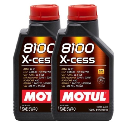 Pachet 2 litri Ulei Motul 8100 X-Cess A3 B4 5W40 foto